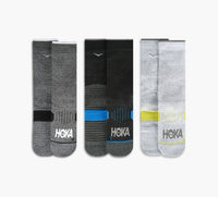 HOKA CHAUSSETTESDECOURSEMIMOLLETLOTDE3 en NOIR