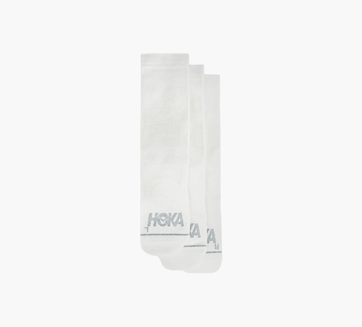 HOKA UNISEXCREWRUNSOCK3PACK in WHITE
