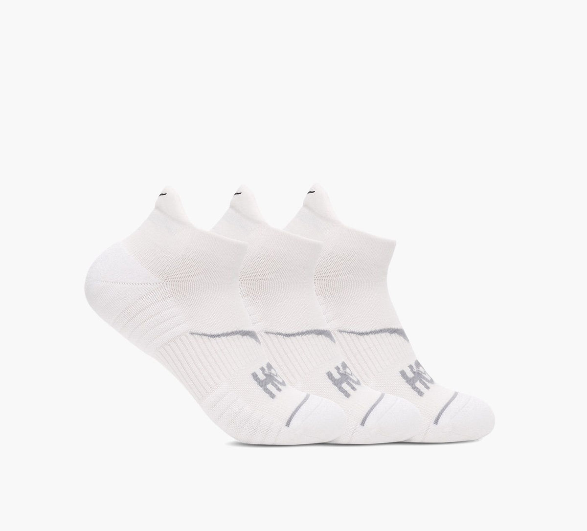 HOKA CHAUSSETTESDECOURSEINVISIBLESLOTDE3 en BLANC vue 2