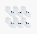 ADIDAS ORIGINALSSUPERLITE6PACKQUARTERSOCKS in WHITE