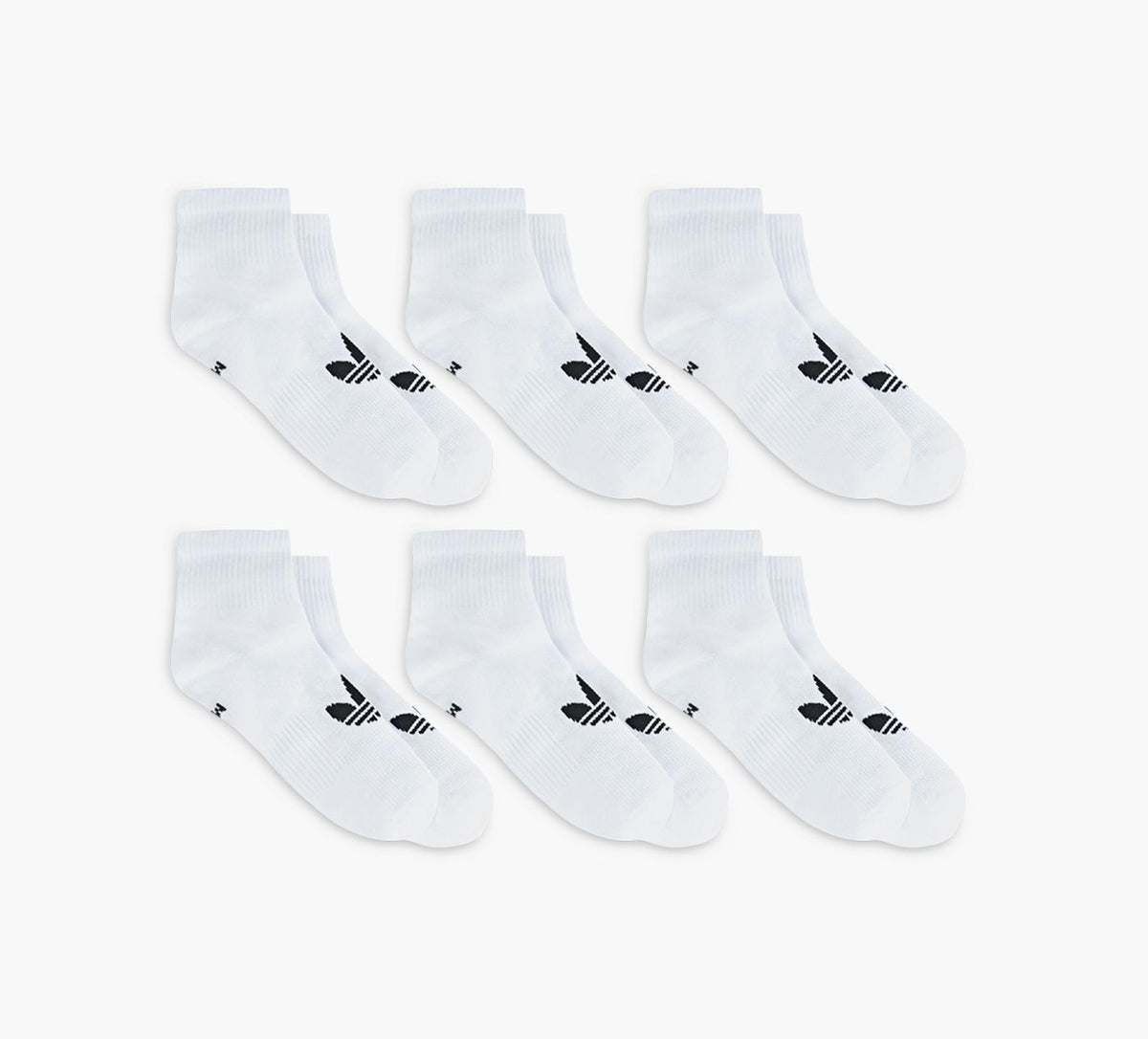 ADIDAS ORIGINALSSUPERLITE6PACKQUARTERSOCKS in WHITE