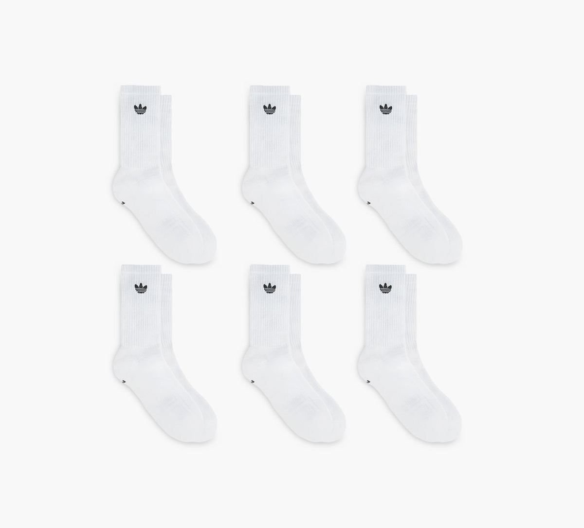 ADIDAS ORIGINALSTREFOIL206PACKCREW in WHITE