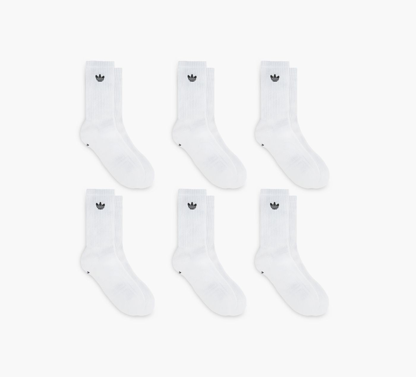 ADIDAS ORIGINALSTREFOIL206PACKCREW in WHITE