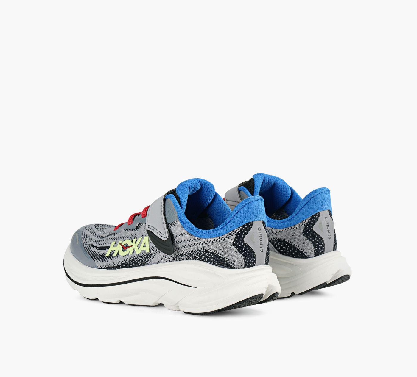HOKA CLIFTON10 en GRIS vue 3