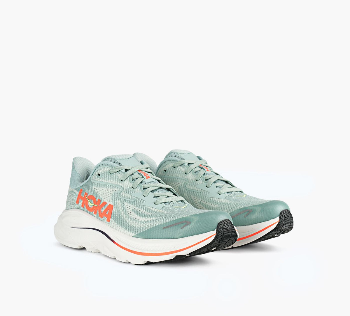 HOKA CLIFTON10 in GREEN view 2