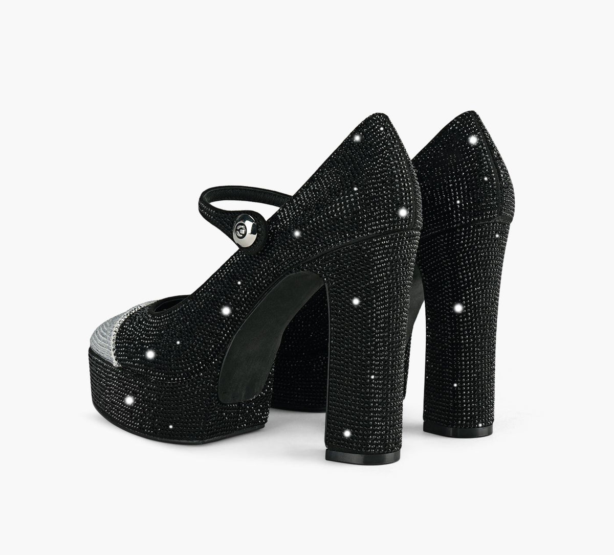 WISHBONE KYLESHINEPLATFORMMARYJANE in BLACK view 3