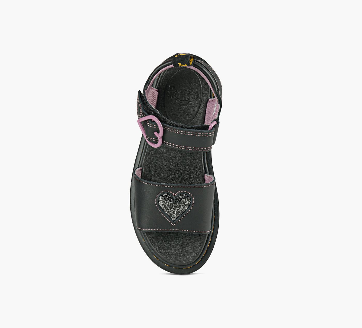 DR. MARTENS MARLOWECOEURS en NOIR vue 1c
