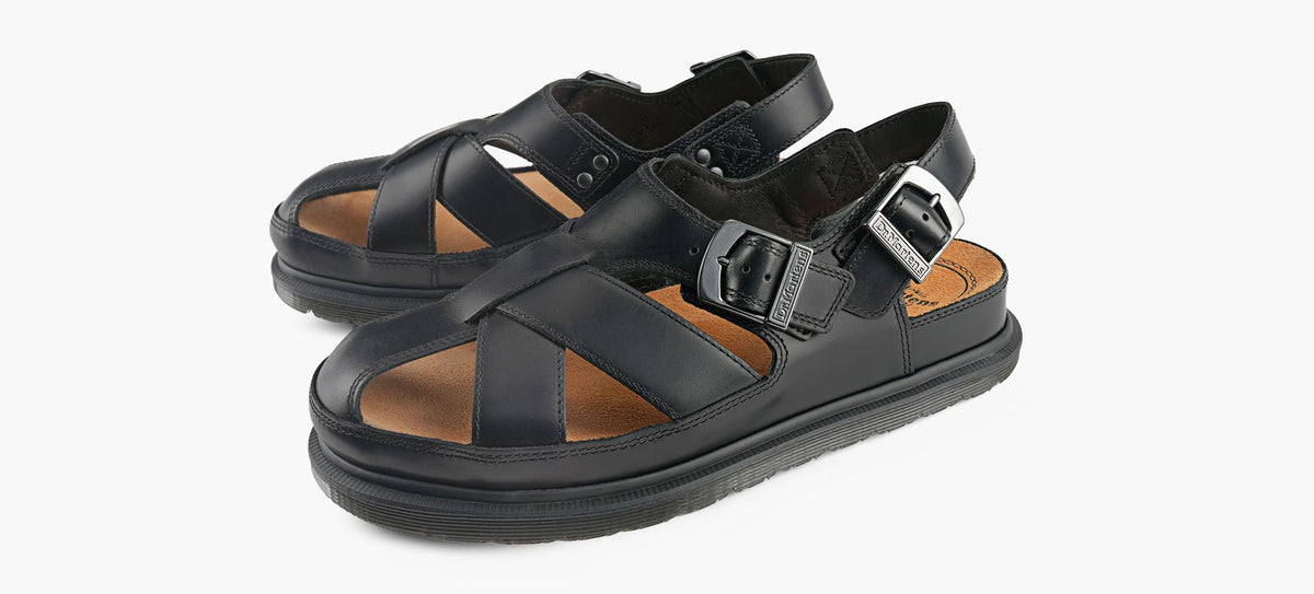 DR. MARTENS SANDALEARCHIVE en NOIR vue 4