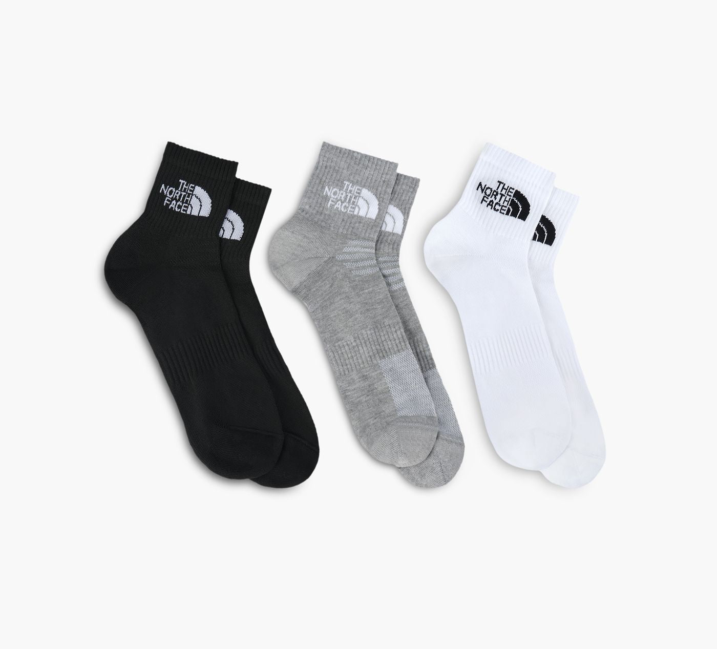THE NORTH FACE MULTISPORTCUSHQUARTERSOCK3P in MULTICOLOUR