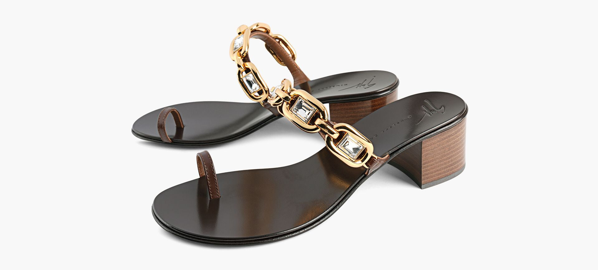 GIUSEPPE ZANOTTI SANDALEINSOMNYA en BRUN vue 4