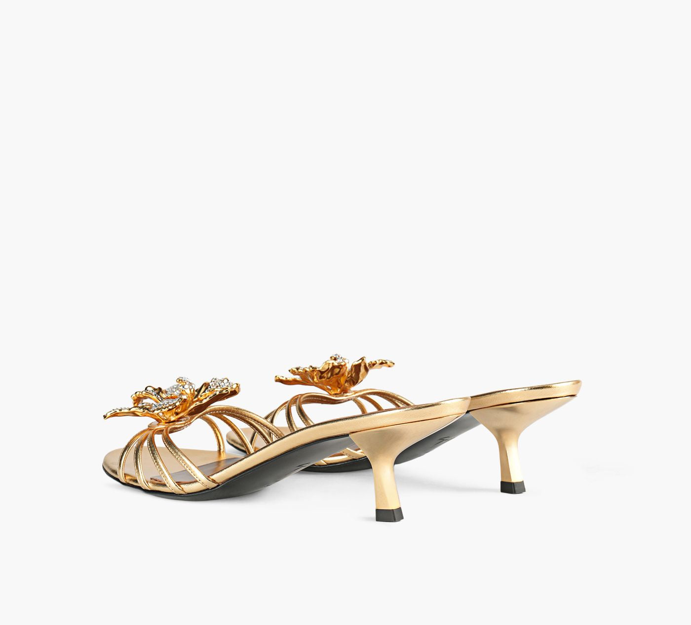 GIUSEPPE ZANOTTI ORCHIDCRYSTALMULE in GOLD view 3