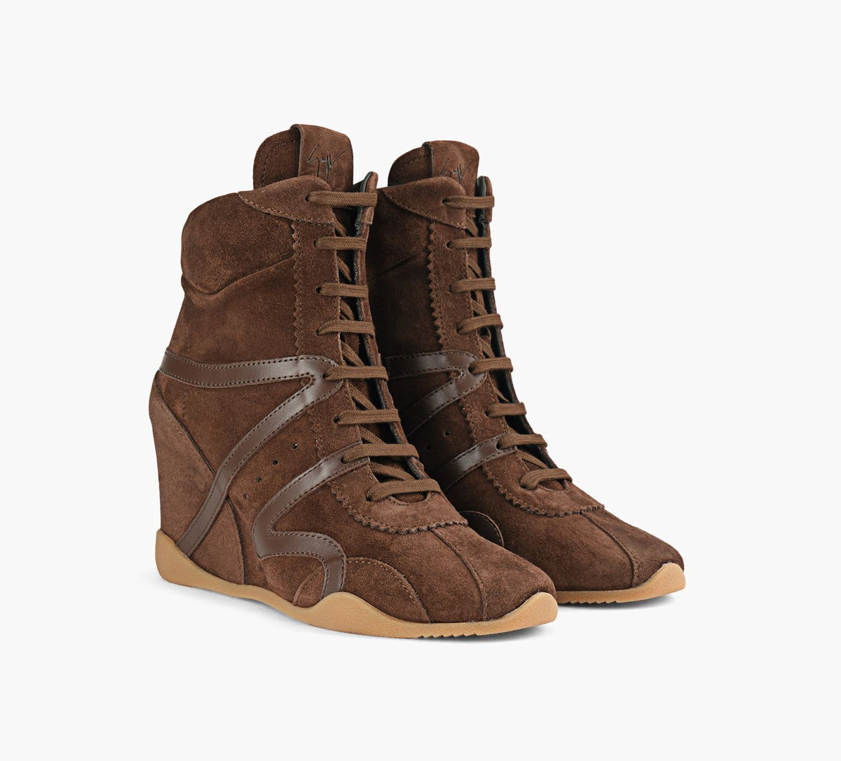 GIUSEPPE ZANOTTI TOPWEDGE in BROWN view 2