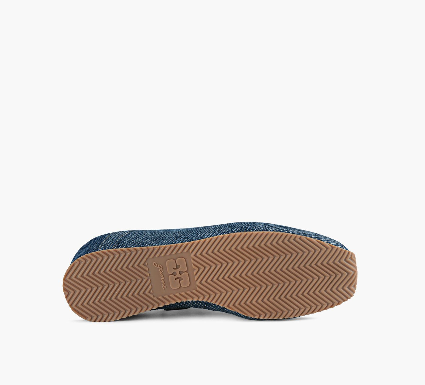 GANNI EYELETSLACEUPBALLERINA in BLUE view 6