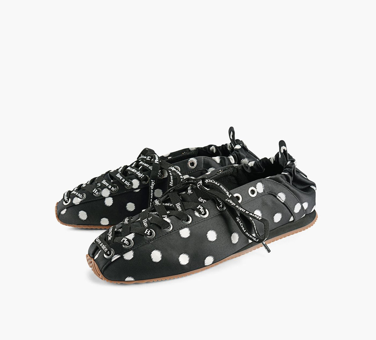 GANNI BALLERINEAVECILLETSLACER en NOIR vue 4