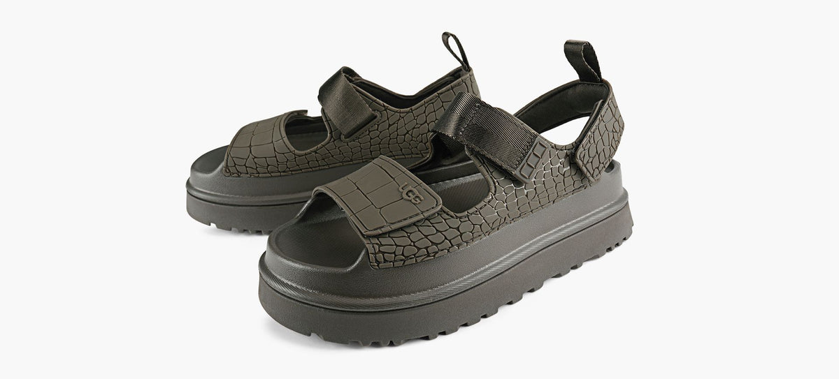 UGG SANDALEGOLDENGLOWEMBOSSED en GRIS vue 4