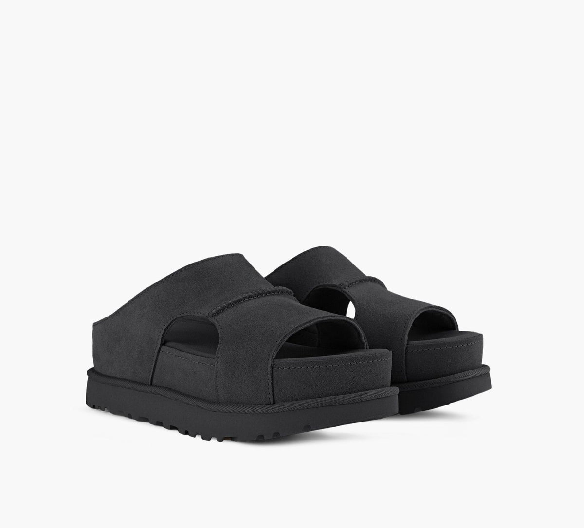 UGG GOLDENSTARHICUTOUTSLIDE in BLACK view 2