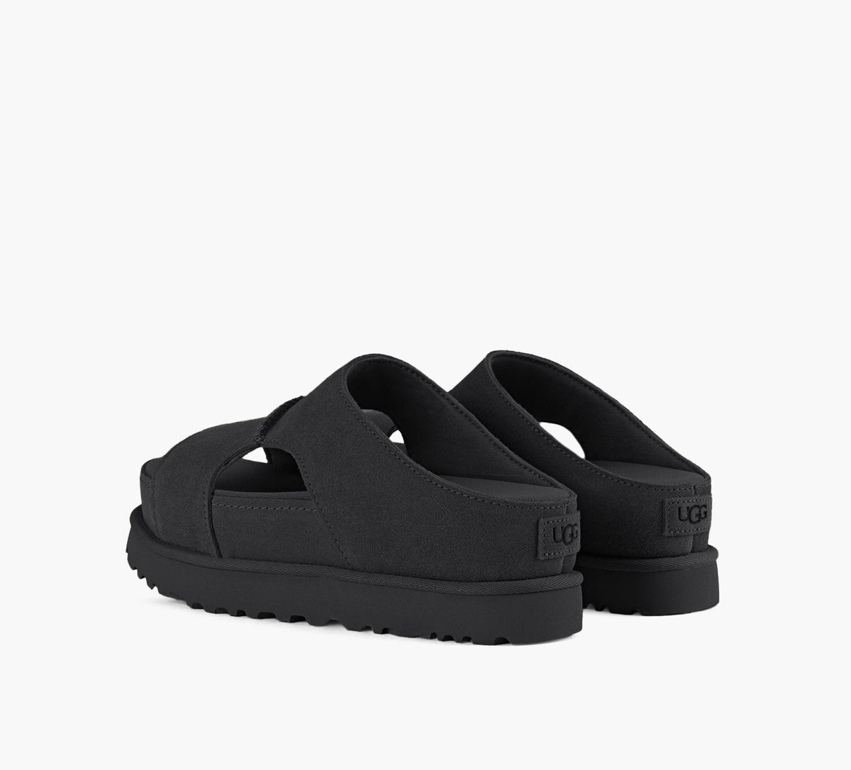 UGG GOLDENSTARHICUTOUTSLIDE in BLACK view 3