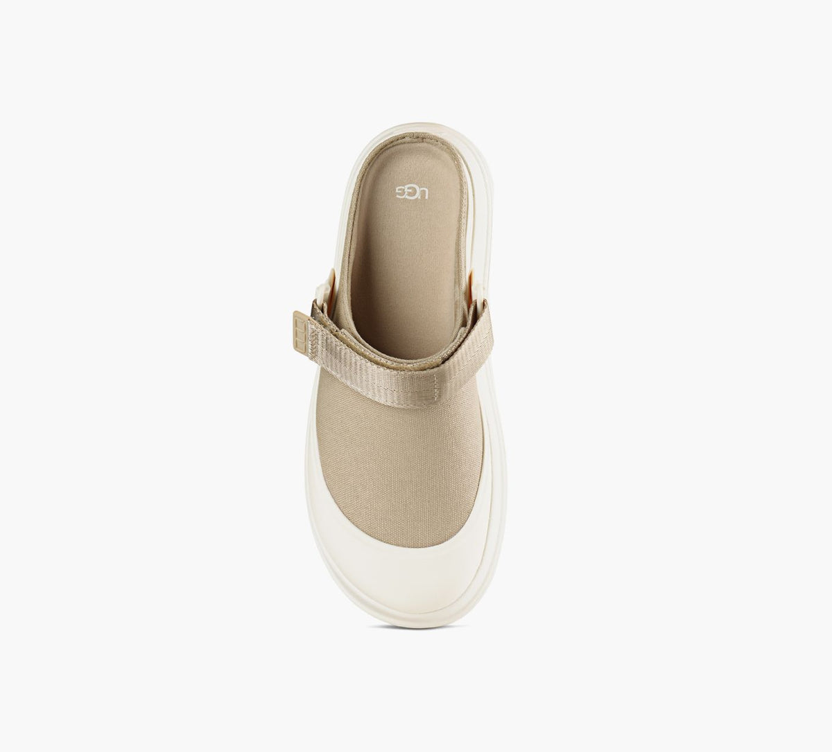 UGG MULEGOLDENGLOWCANVAS en BEIGE vue 1c