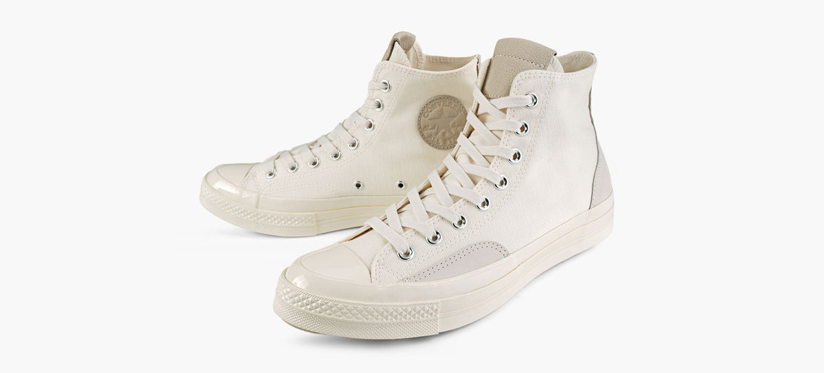 CONVERSE CHUCK70HITOPENSUDE en BLANC vue 4
