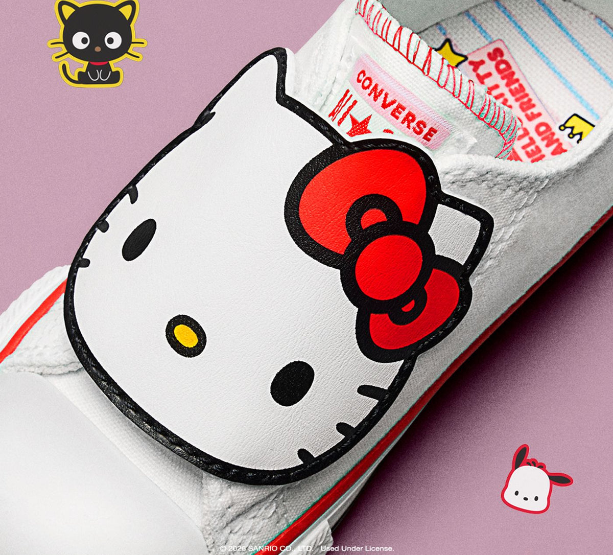 CONVERSE CHUCKTAYLORALLSTAR1STRAPHELLOKITTY in WHITE view 7