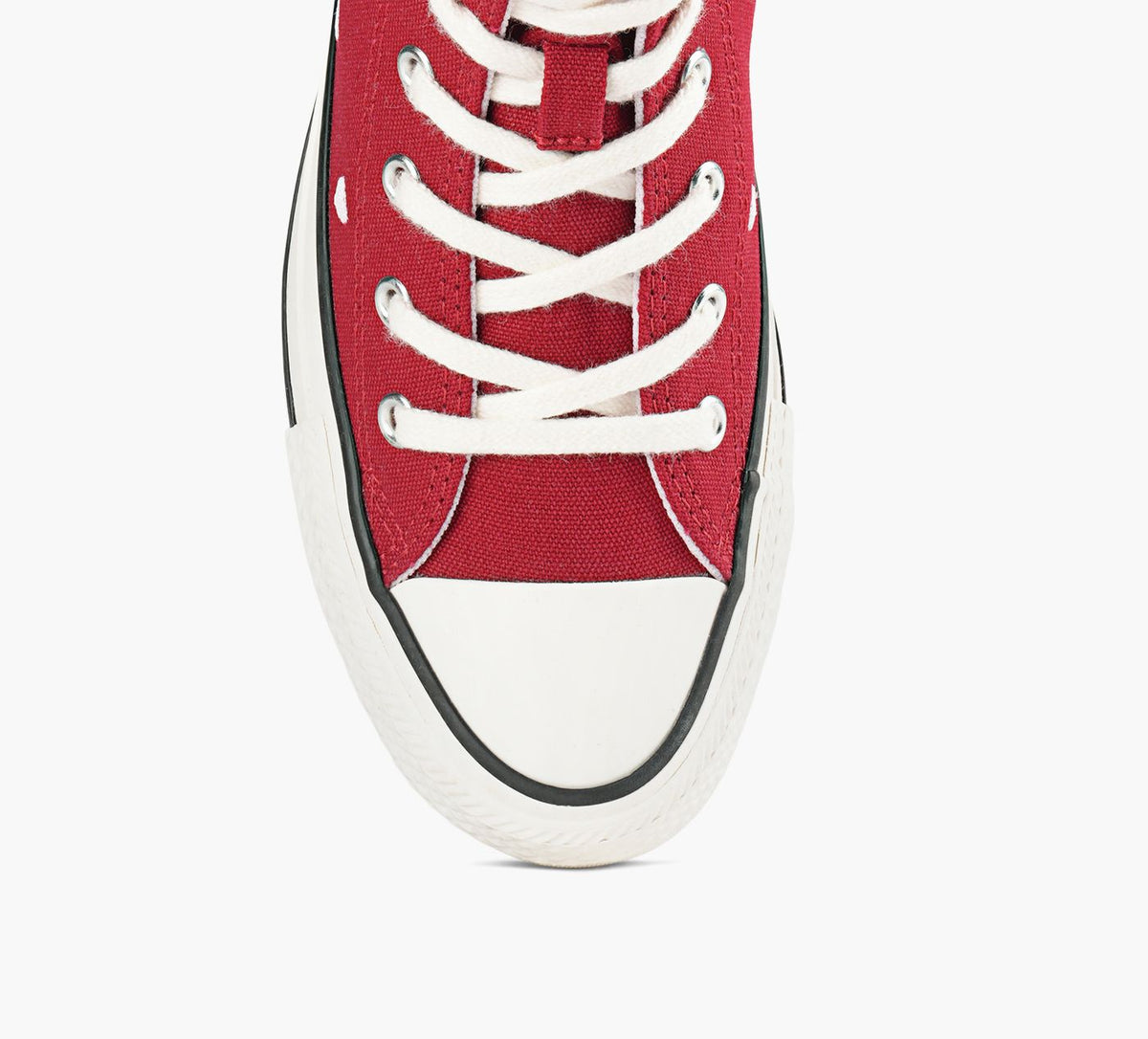 CONVERSE CHUCKTAYLORALLSTARCOEURSROSES en ROUGE vue 1c