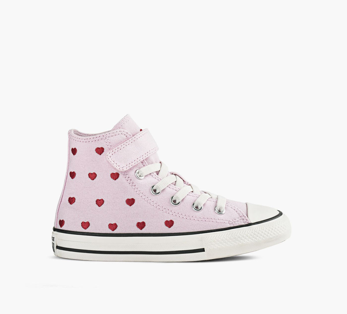 CONVERSE CHUCKTAYLORALLSTARHEARTSROSESEASYON in LIGHT PINK