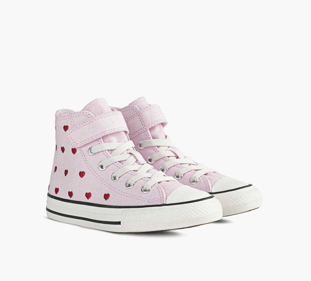 CONVERSE CHUCKTAYLORALLSTARHEARTSROSESEASYON in LIGHT PINK view 2