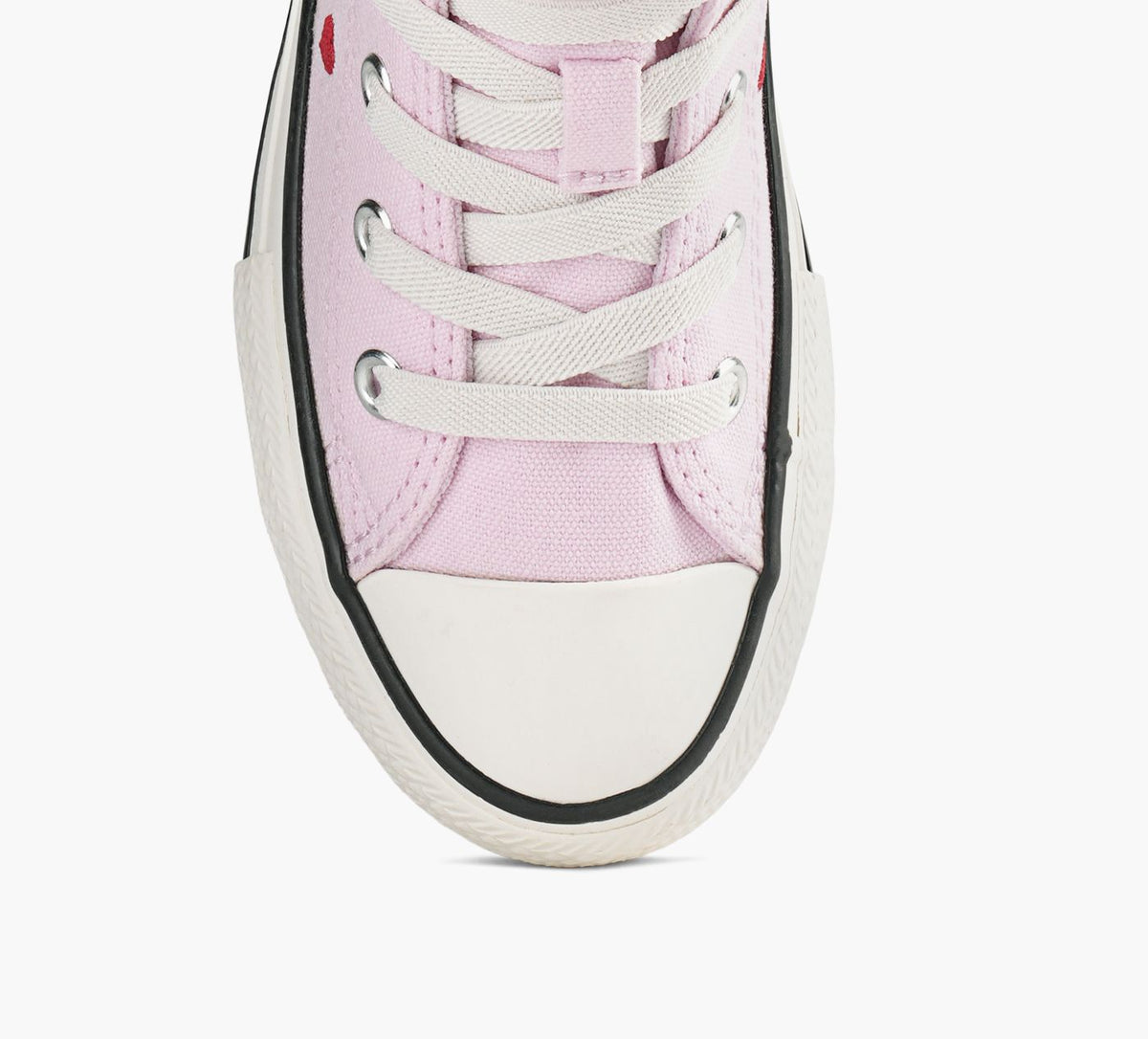 CONVERSE CHUCKTAYLORALLSTARHEARTSROSESEASYON in LIGHT PINK view 1c