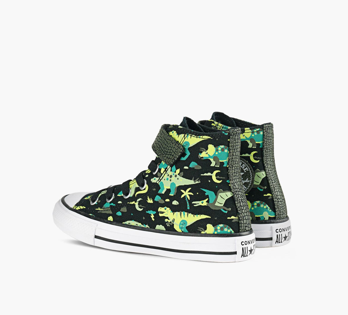 CONVERSE CHUCKTAYLORALLSTARDINOSENFILAGERAPIDE en NOIR vue 3