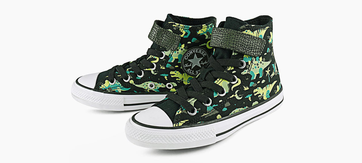 CONVERSE CHUCKTAYLORALLSTARDINOSENFILAGERAPIDE en NOIR vue 4