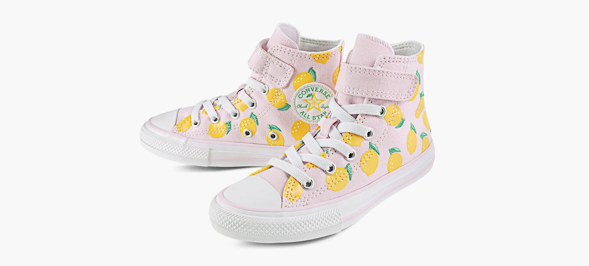 CONVERSE CHUCKTAYLORALLSTARCITRONENFILAGERAPIDE en ROSE PALE vue 4