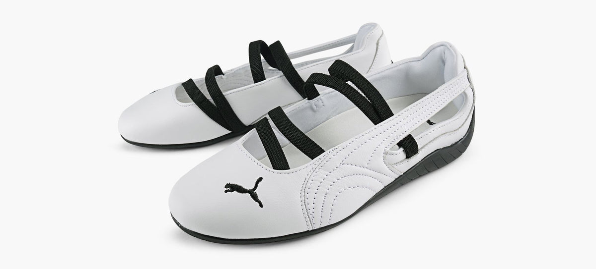 PUMA SPEEDCATBALLETLEATHER in WHITE view 4