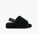 UGG SANDALEFLUFFYEAH en NOIR