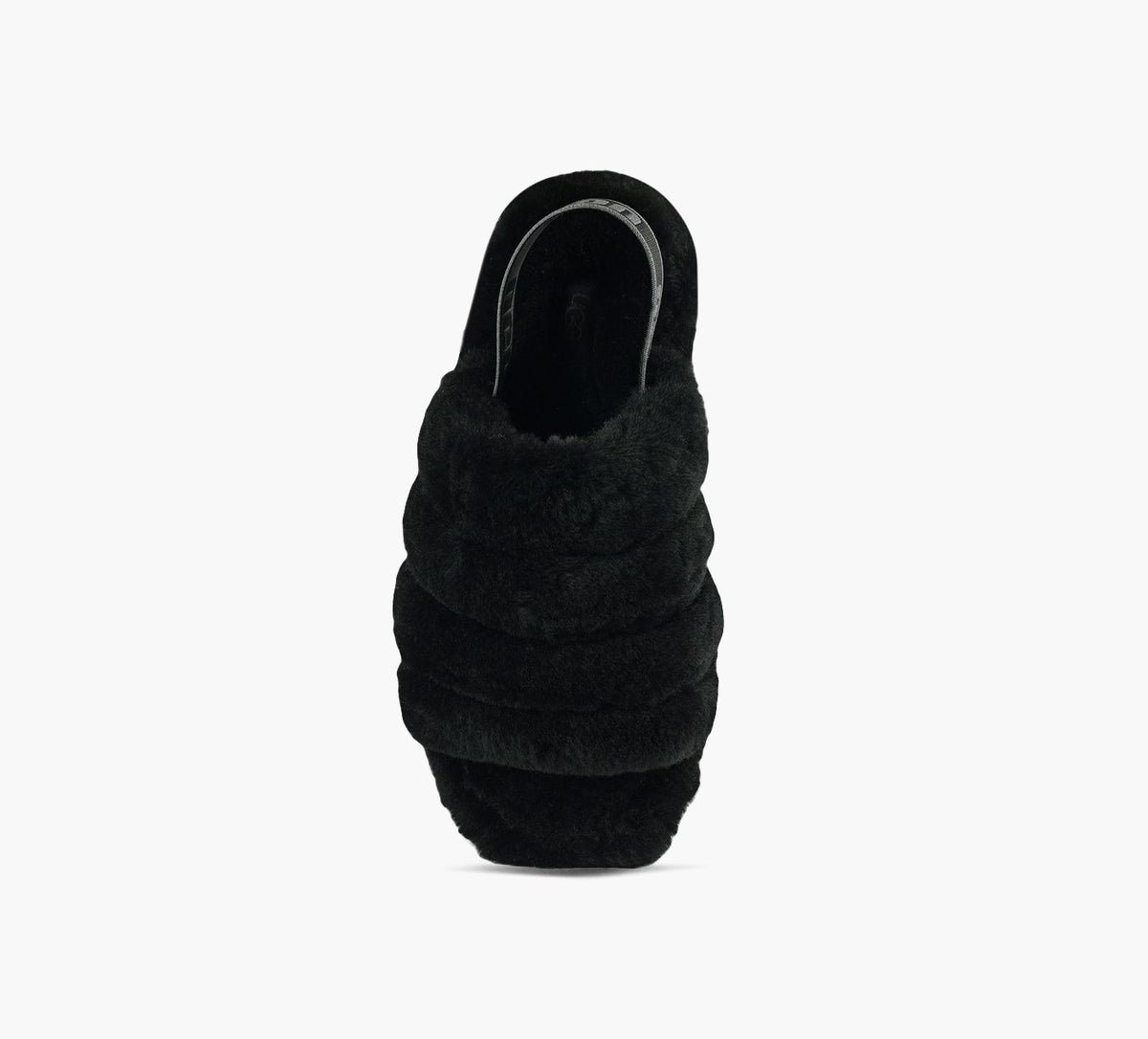 UGG FLUFFYEAHSLIDE in BLACK view 1c