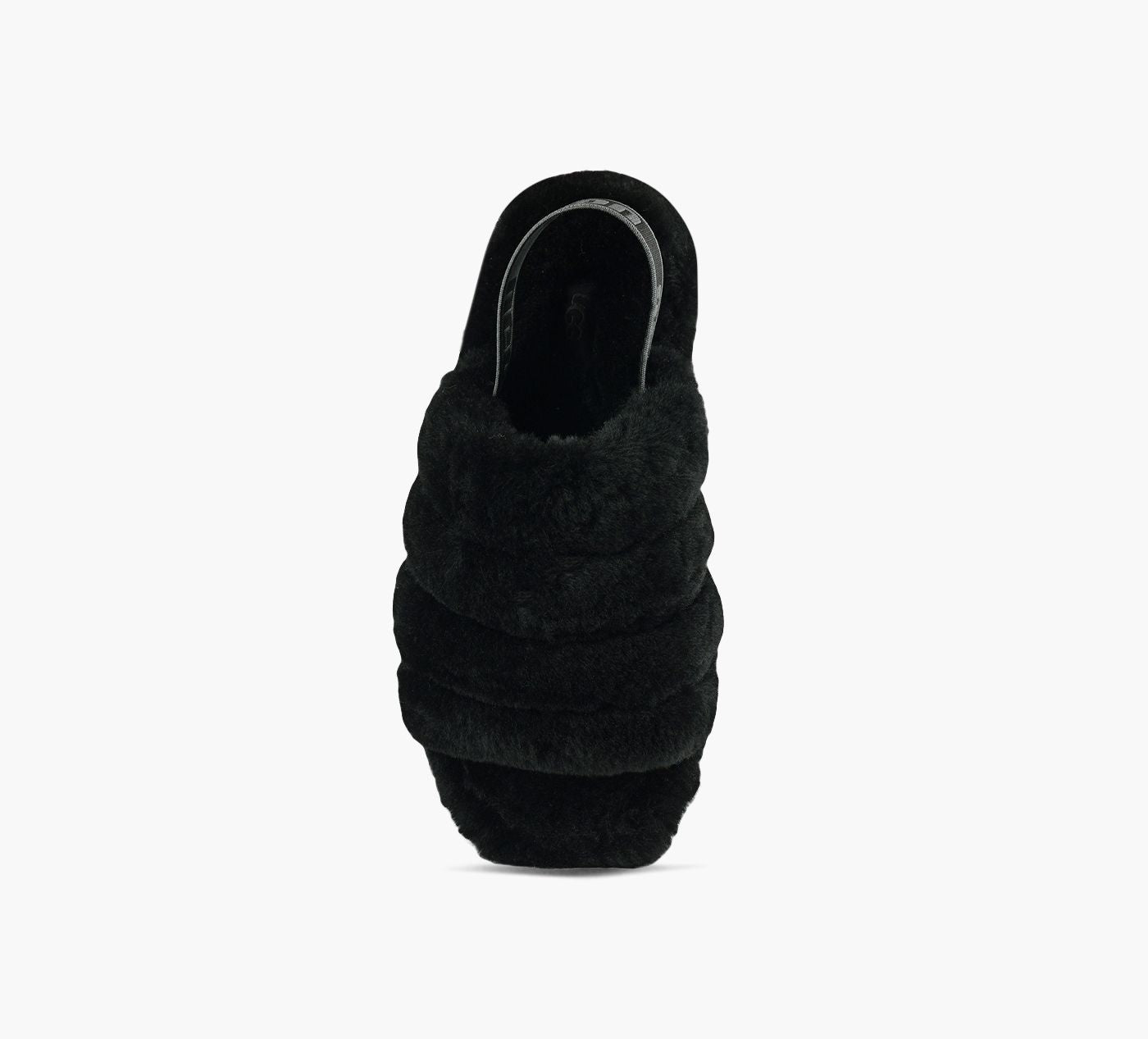 UGG FLUFFYEAHSLIDE in BLACK view 1c