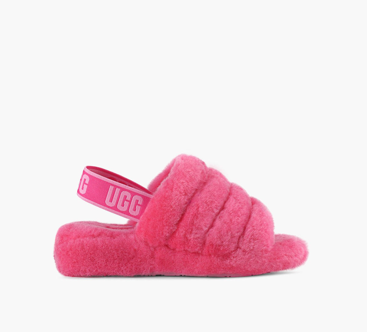 UGG FLUFFYEAHSLIDE in FUCHSIA