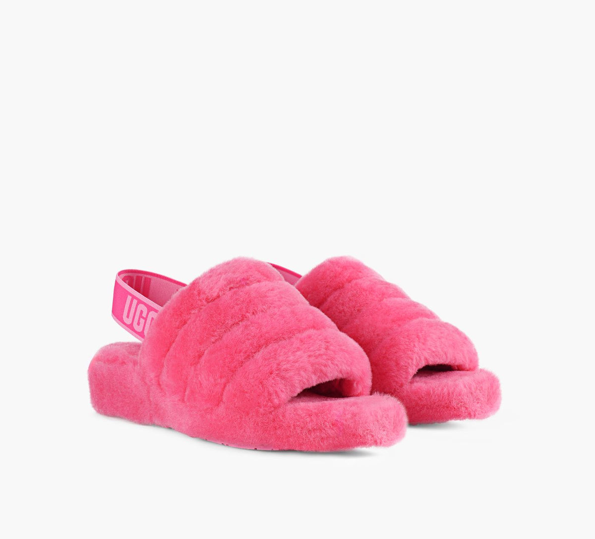 UGG SANDALEFLUFFYEAH en FUCHSIA vue 2