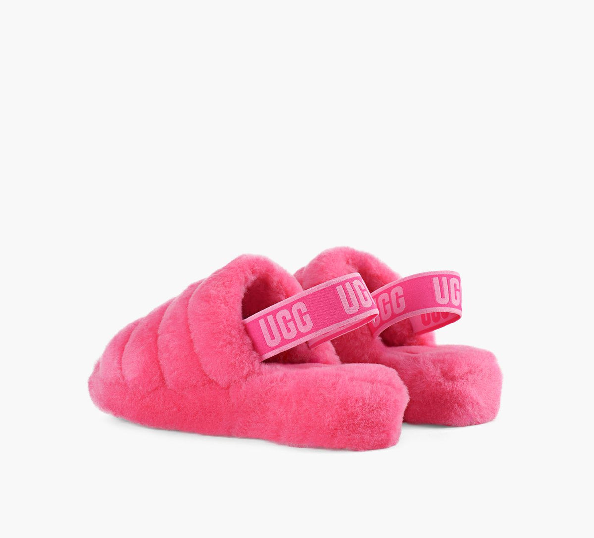 UGG SANDALEFLUFFYEAH en FUCHSIA vue 3