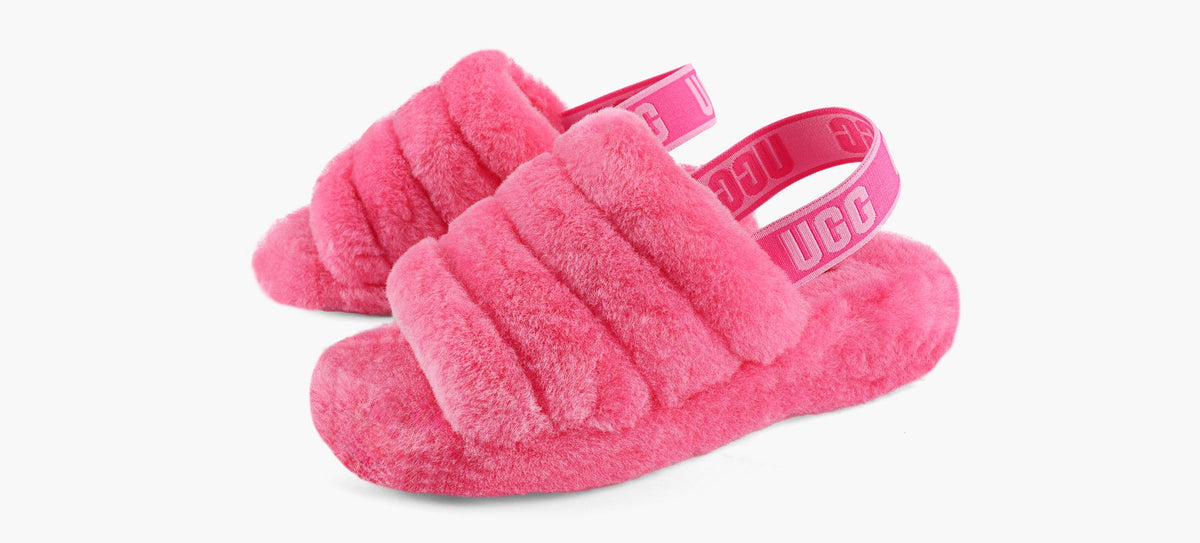 UGG FLUFFYEAHSLIDE in FUCHSIA view 4
