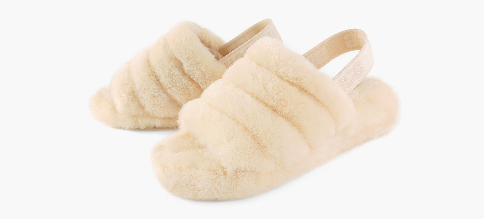 UGG SANDALEFLUFFYEAH en BEIGE vue 4
