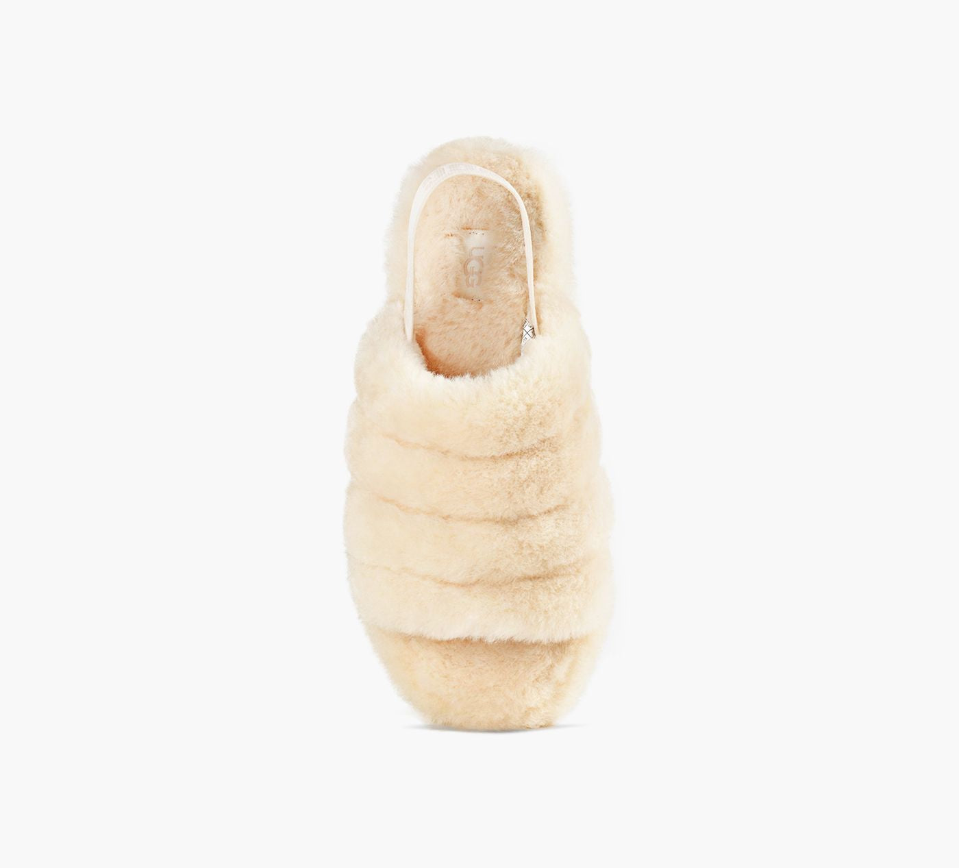 UGG SANDALEFLUFFYEAH en BEIGE vue 1c