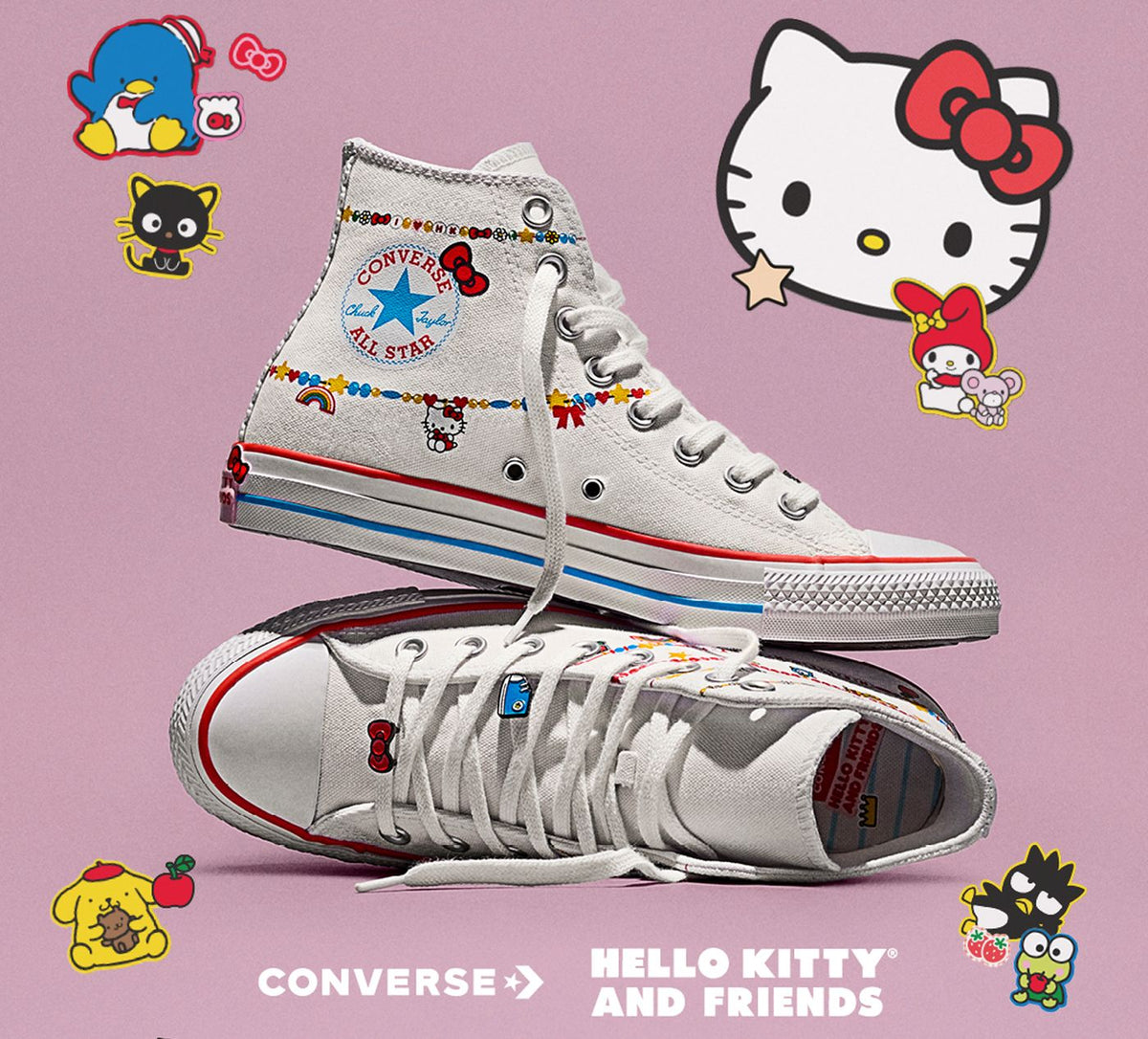 CONVERSE CHUCKTAYLORALLSTARXHELLOKITTY in WHITE view 8