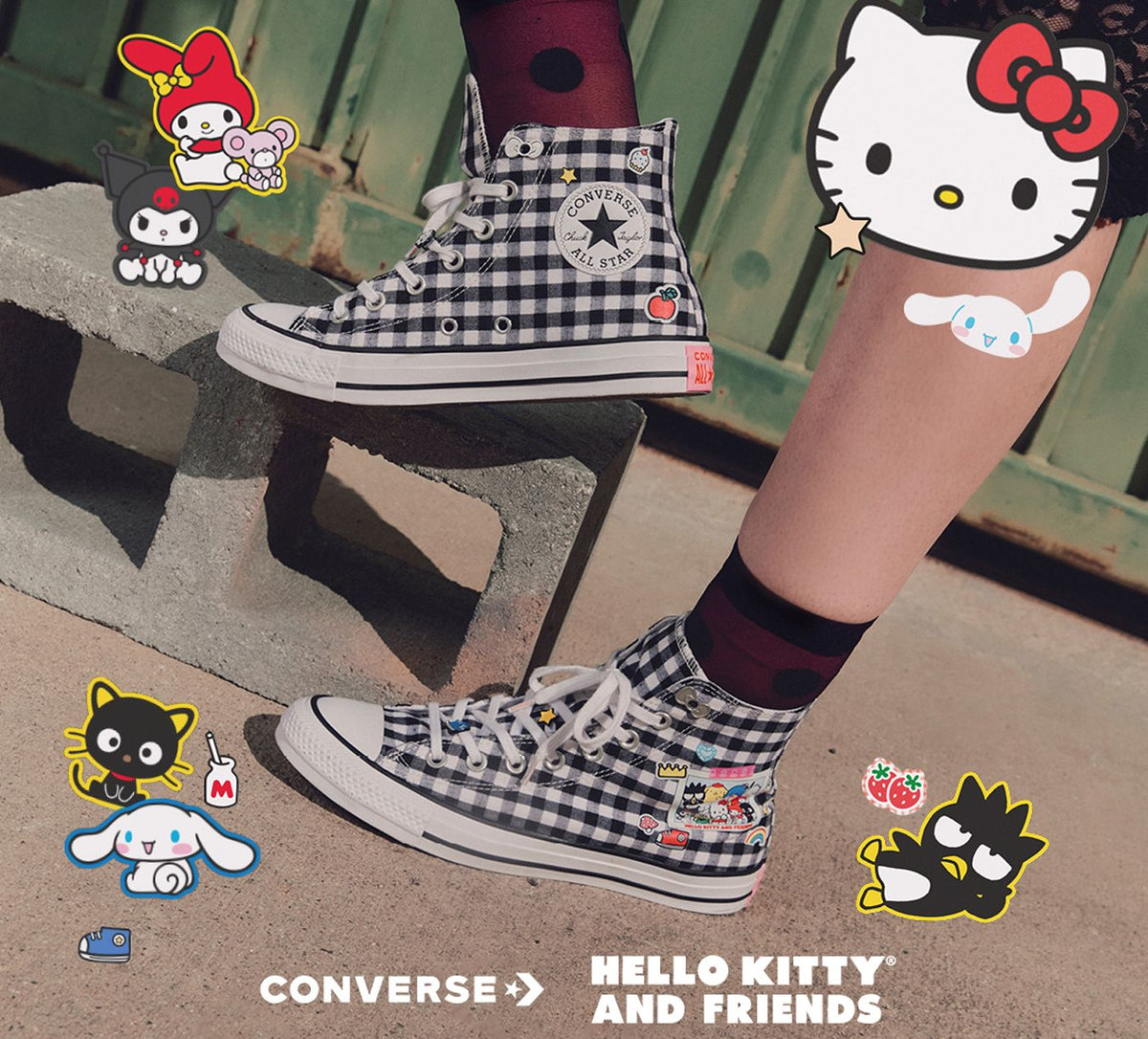 CONVERSE CHUCKTAYLORALLSTARXHELLOKITTY en NOIR vue 8