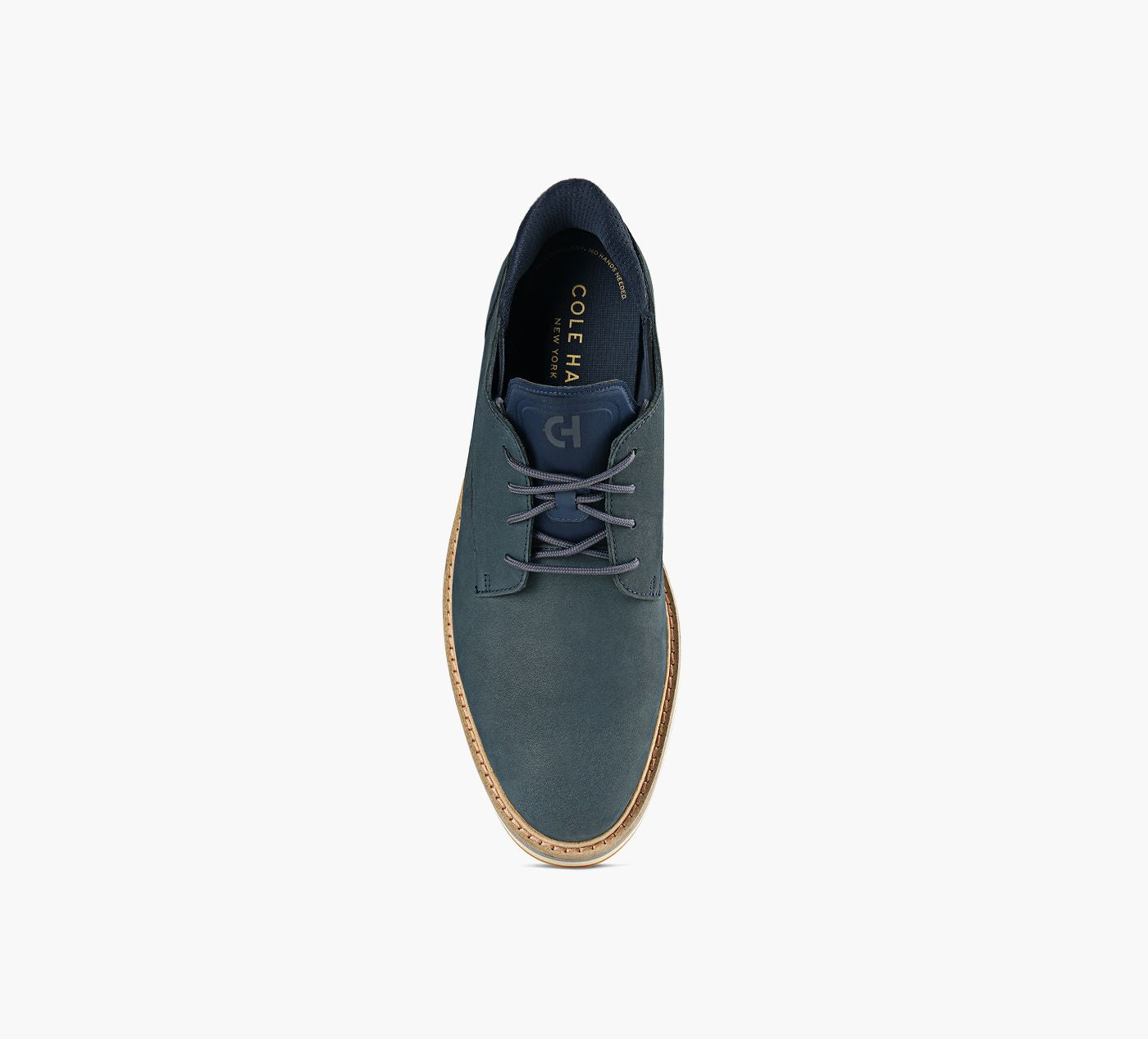 COLE HAAN OXFORDMANSFIELDGRANDBOUTUNI en BLEU vue 1c