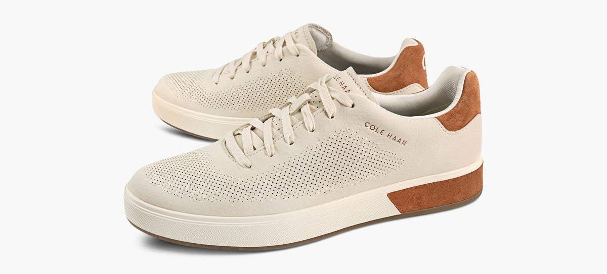 COLE HAAN BASKETGRANDPROANGLEACE en BEIGE vue 4
