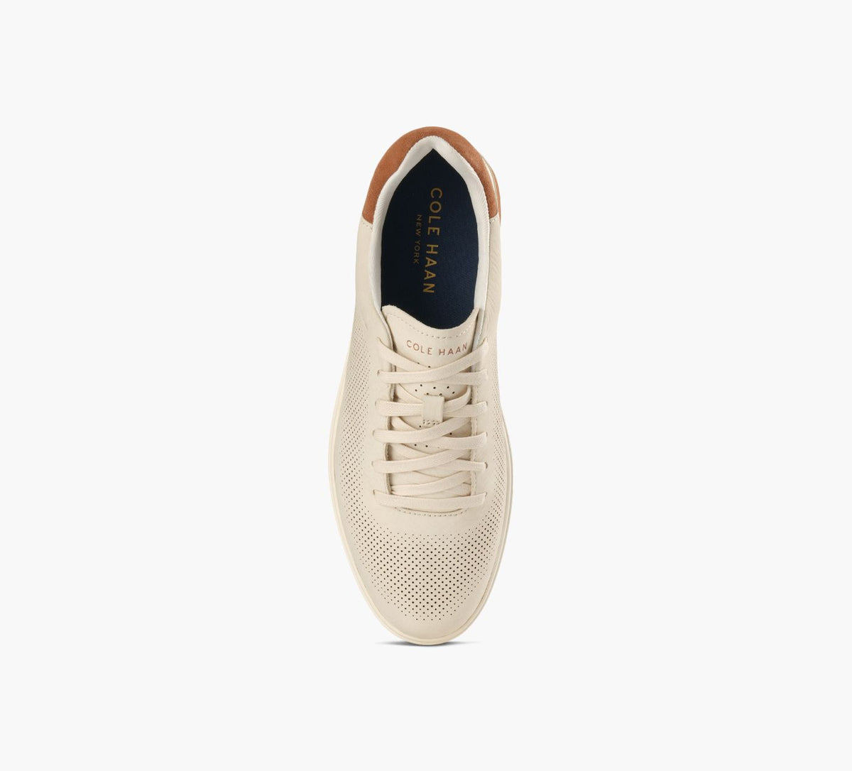 COLE HAAN BASKETGRANDPROANGLEACE en BEIGE vue 1c