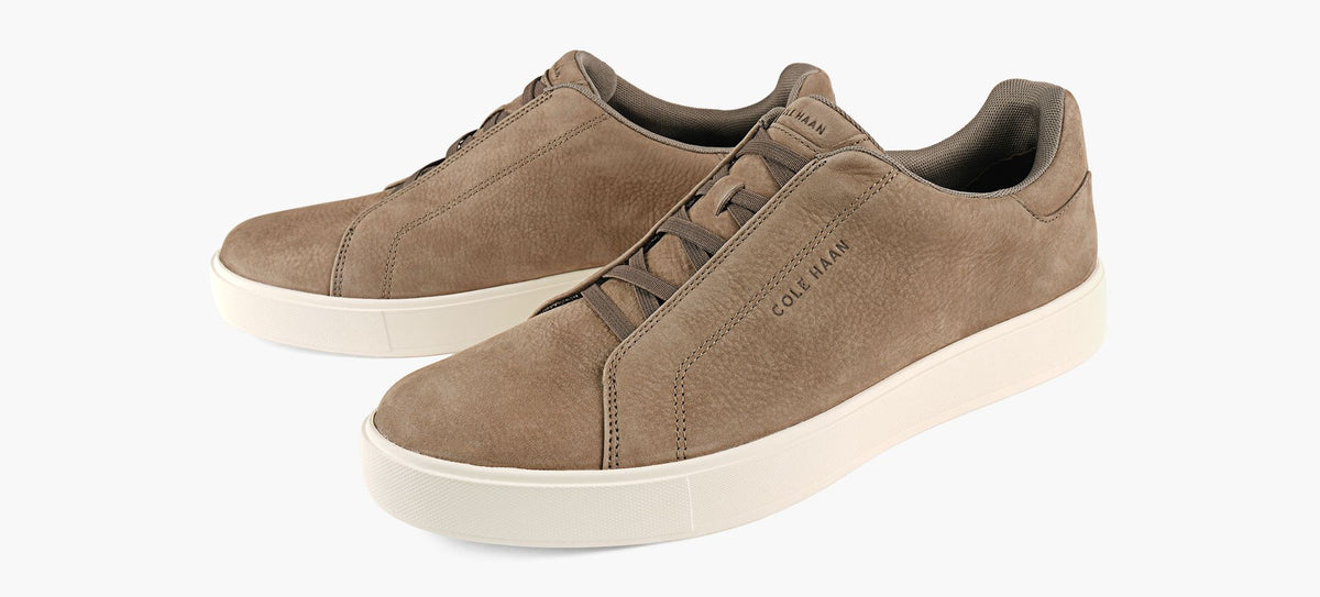 COLE HAAN GRANDPROLUXESLIPONSNEAKER in TAUPE view 4