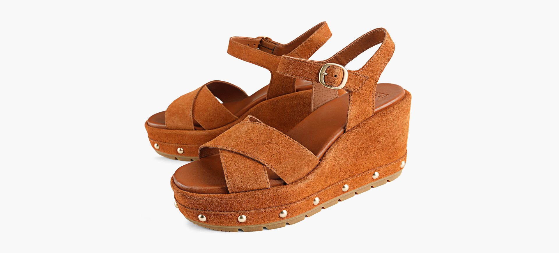 SOREL SUNPEAKWEDGEANKLESTRAPRVT in TAN view 4