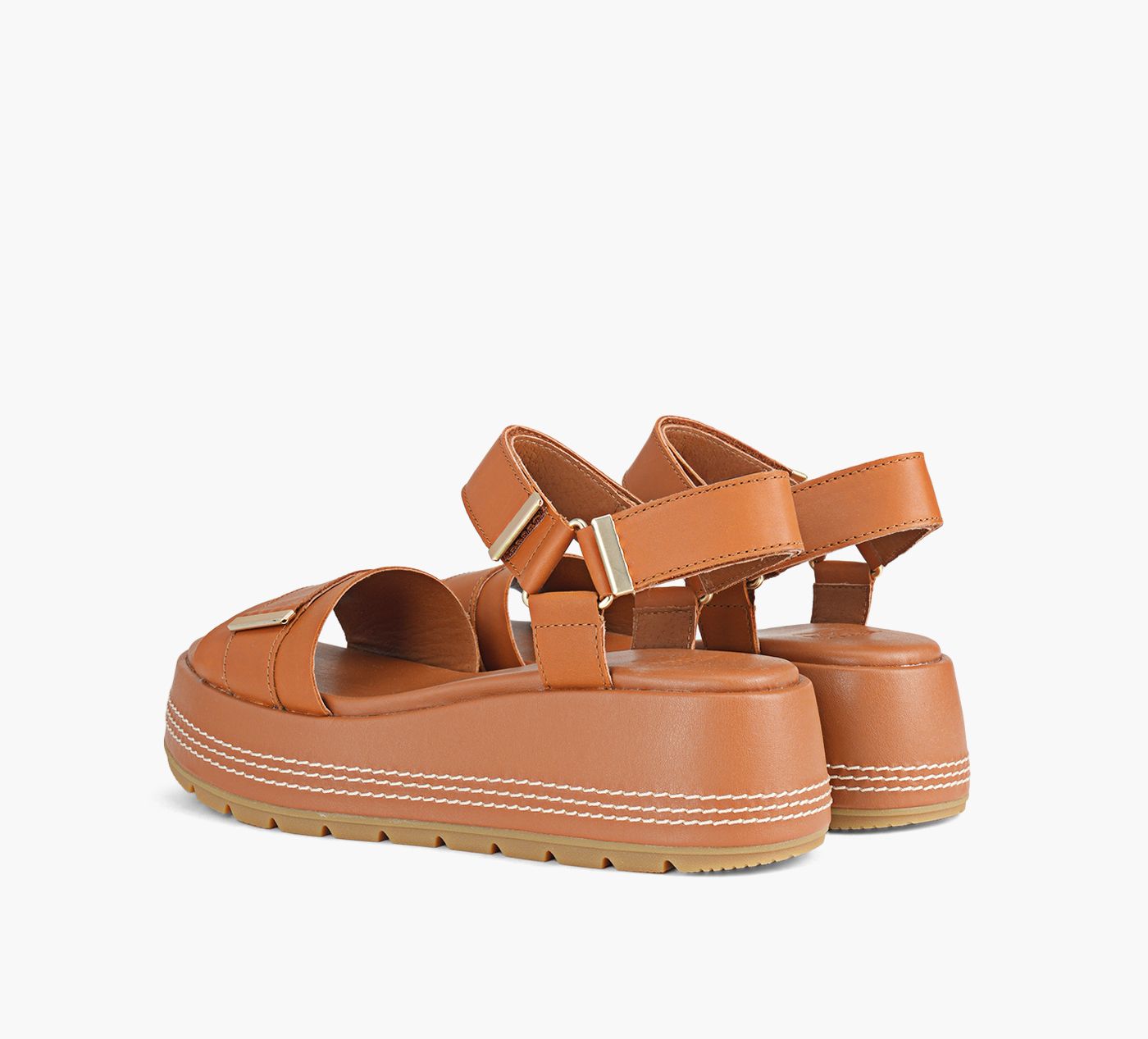 SOREL SUNPEAKPLATFORMYSTRAP in TAN view 3