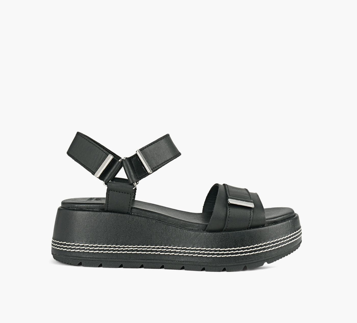 SOREL SUNPEAKPLATFORMYSTRAP in BLACK